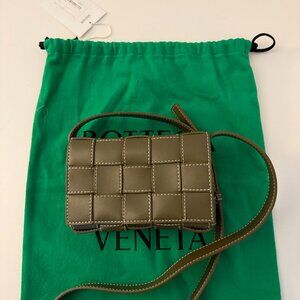 Bottega Veneta Khaki Small Cassette Bag